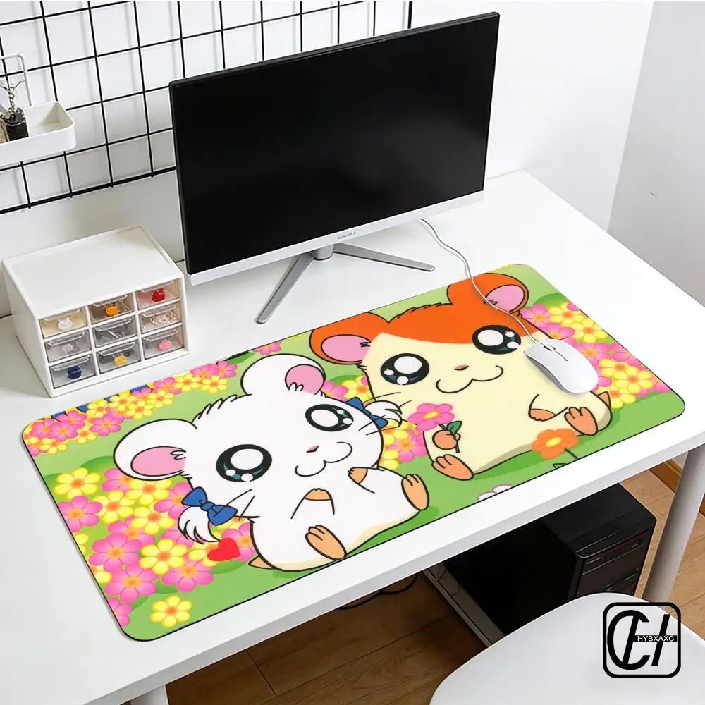 Cute Hamster H-Hamtaro Mouse Pad E-Sports Gaming Mouse Pad Oversize Personalized Desk Pad Keyboard Mouse Pad Carpet Desk Mat