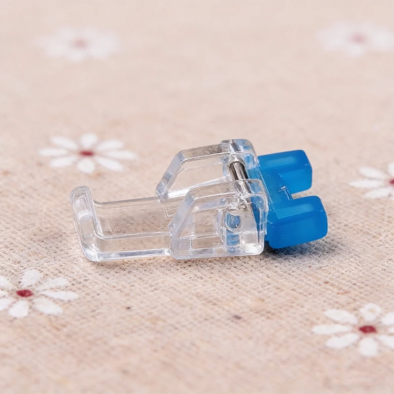 Transparent Blue Teflon Non-Stick Presser Foot