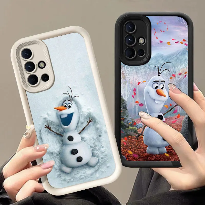 Frozen Olaf Snowman Soft Silicone Phone Case For Samsung Galaxy S20 S21 S23 FE S22 S24 Plus Ultra Note 20 Ultra