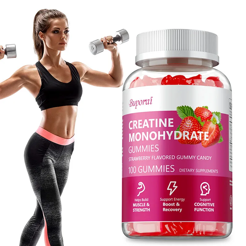 

Creatine Monohydrate Gummies - Relieves Muscle Soreness, Supports Muscle, Cognitive Health and Memory, Improves Endurance