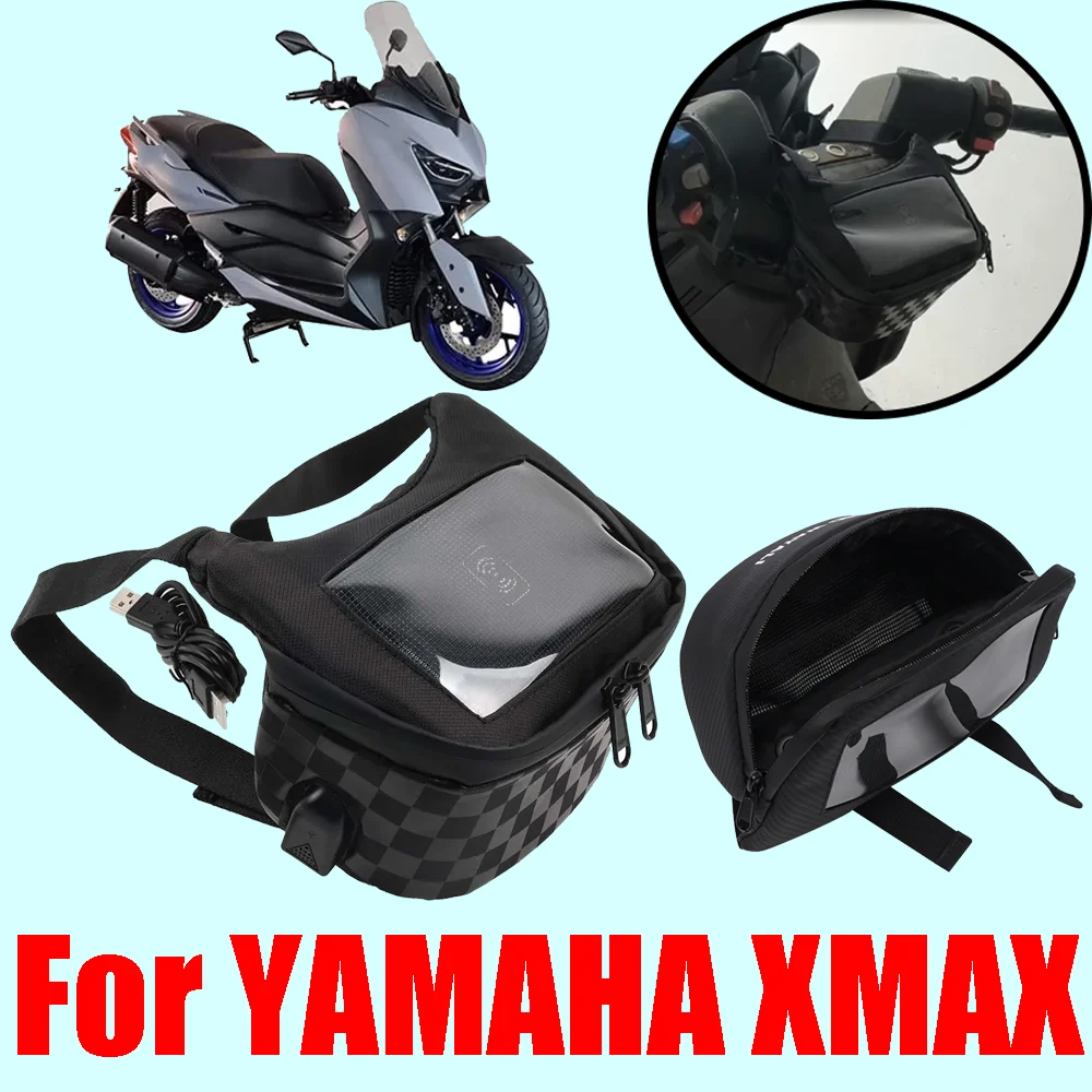 For YAMAHA XMAX 125 250 300 400 X MAX XMAX300 Accessories Phone Charged Wirelessly GPS Navigation Bag Tool Luggage Storage Bag