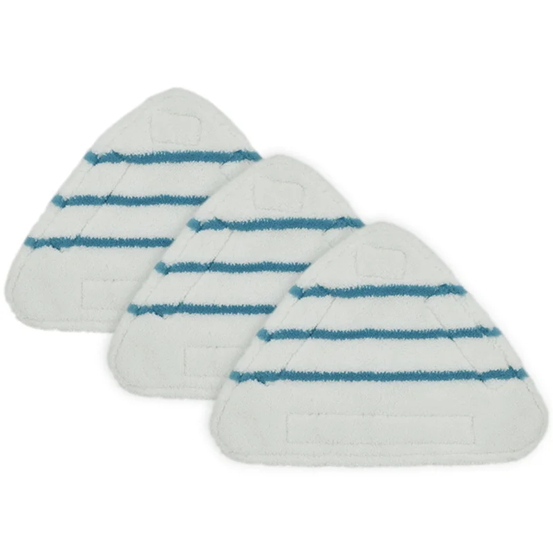 A94E-6Pcs Steam Mop Replacement Pads Triangle Washable Cloth Cleaning Floor Microfiber Mop Head Pad Steam Mop Fittings