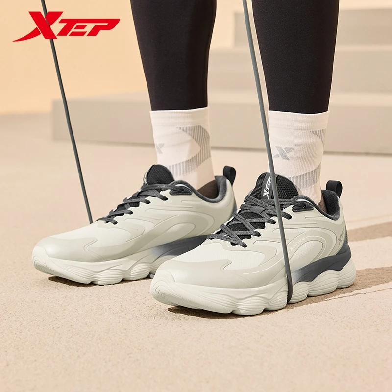 Xtep Jumpjump Winter Running Shoes For Men 2024 Winter Warm Sports Shoes Shock Absorption Water Resistence Sneakers 876419370029