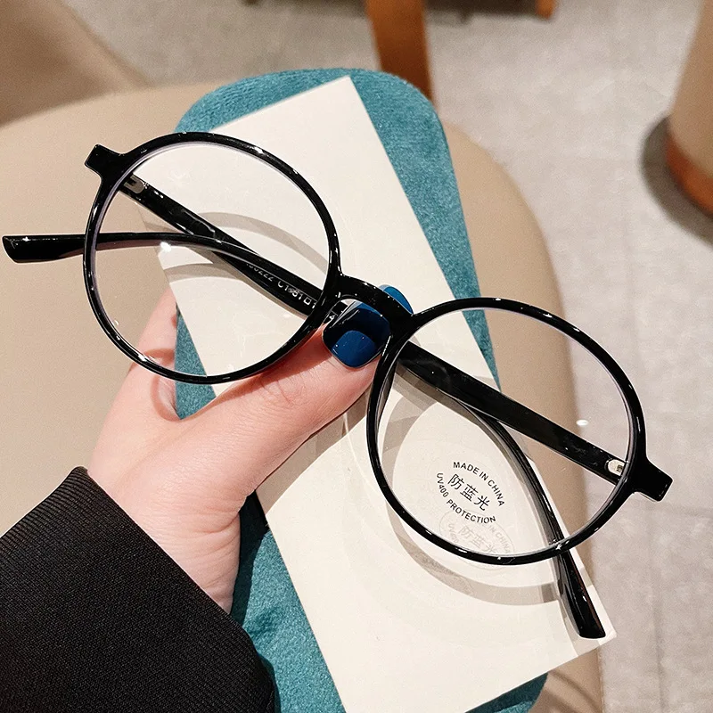 Vintage Retro Frames Glasses Men Women Round Shape Anti Blue Light Eye Glasses Frames Women TR90 Material Glasses Women