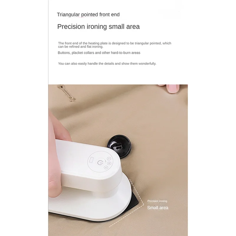 Mini Wireless Electric Iron for Clothes Portable Rechargeable Travel Iron Dry Wet Handheld Hanging Ironing Machine