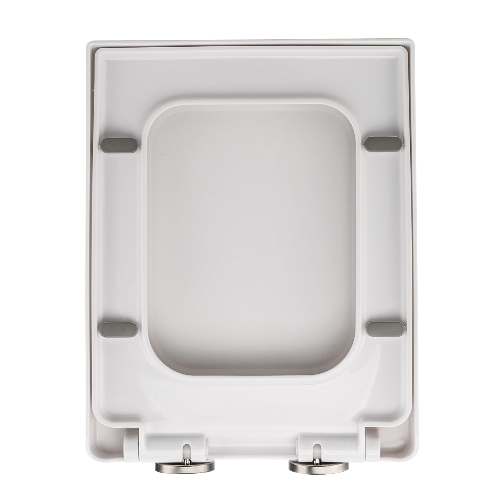 

Square Toilet Seat Soft Closing Anti-Bacterial Hygienic - Removable Toilet Lid with 360° Rotation Hinge, Easy Install & Cleaning