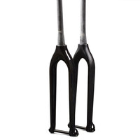 Airwolf Carbon MTB Fork 29er Tapered Axle 100*15 Mountain Bike Carbon Rigid Forks outer cable routing