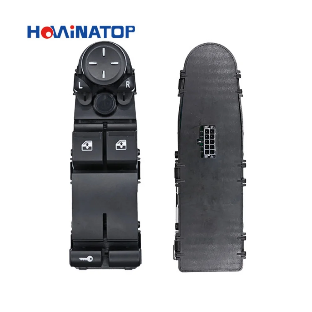 HOWINATOP 2170‑3763075 10Pin  Power Window Master Switch 2‑Button For Lada Priora VAZ‑2170 2007‑2018 OEM Replacement