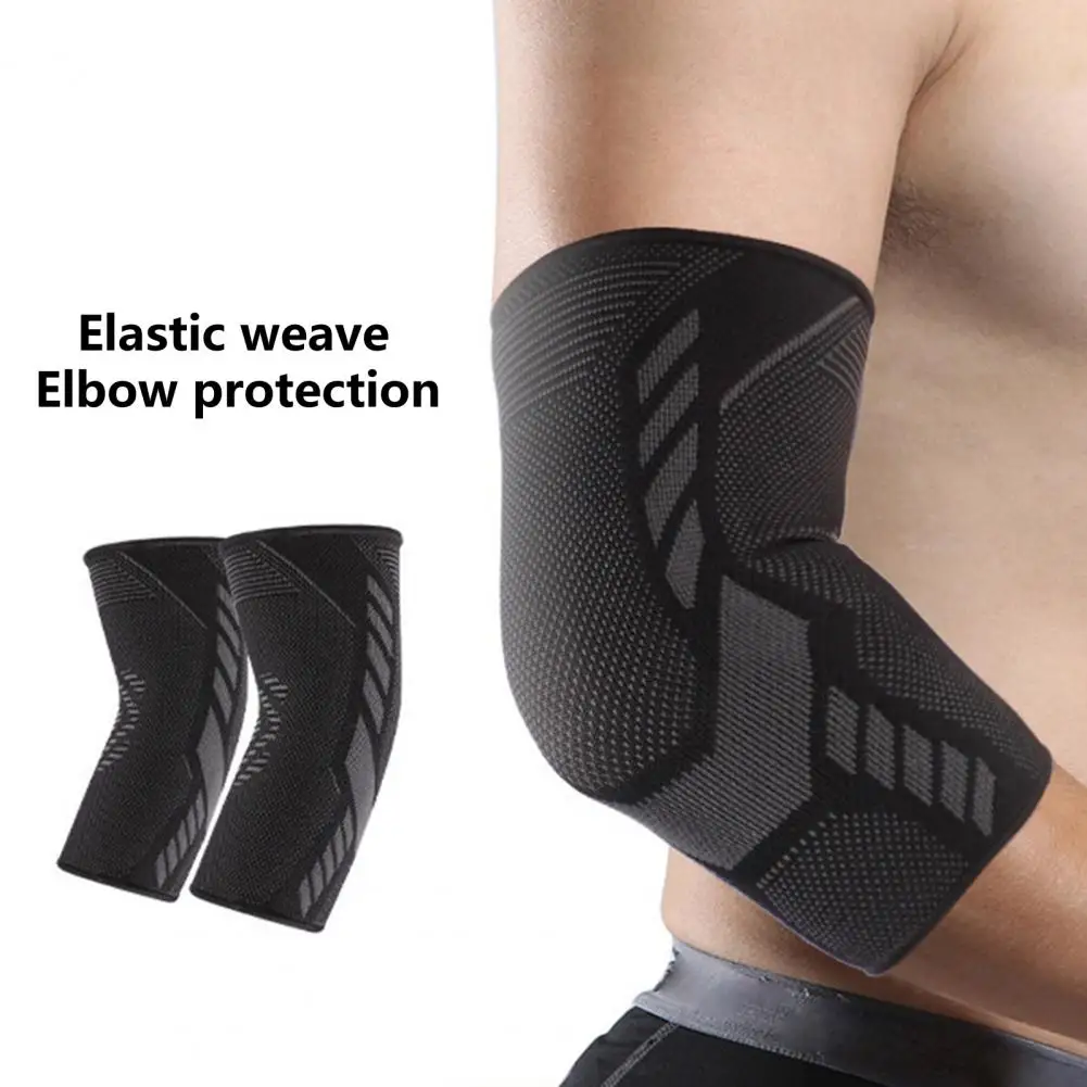 1 Pair Elbow Brace Support Arm Sleeve Pads Non-Slip Breathable Protect Elbows Sport Basketball Arm Sleeve Elbow Brace