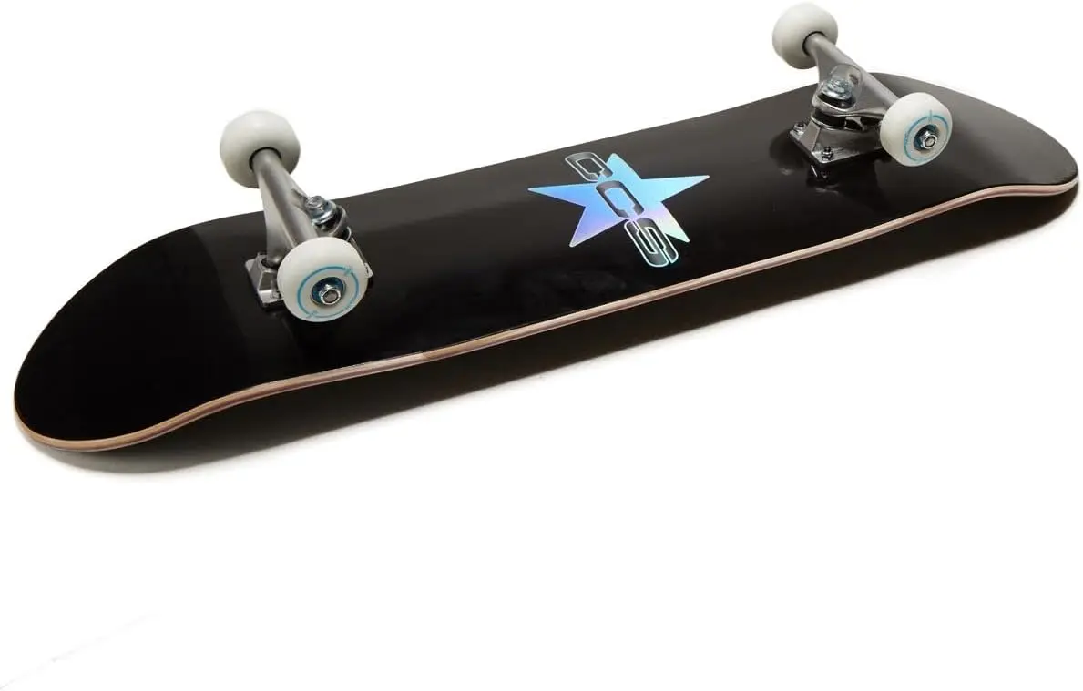 [CCS] Skateboard completo in legno d'acero di grado professionale completamente assemblato con attrezzi e adesivi per pattini Adulti, bambini, adolescenti,