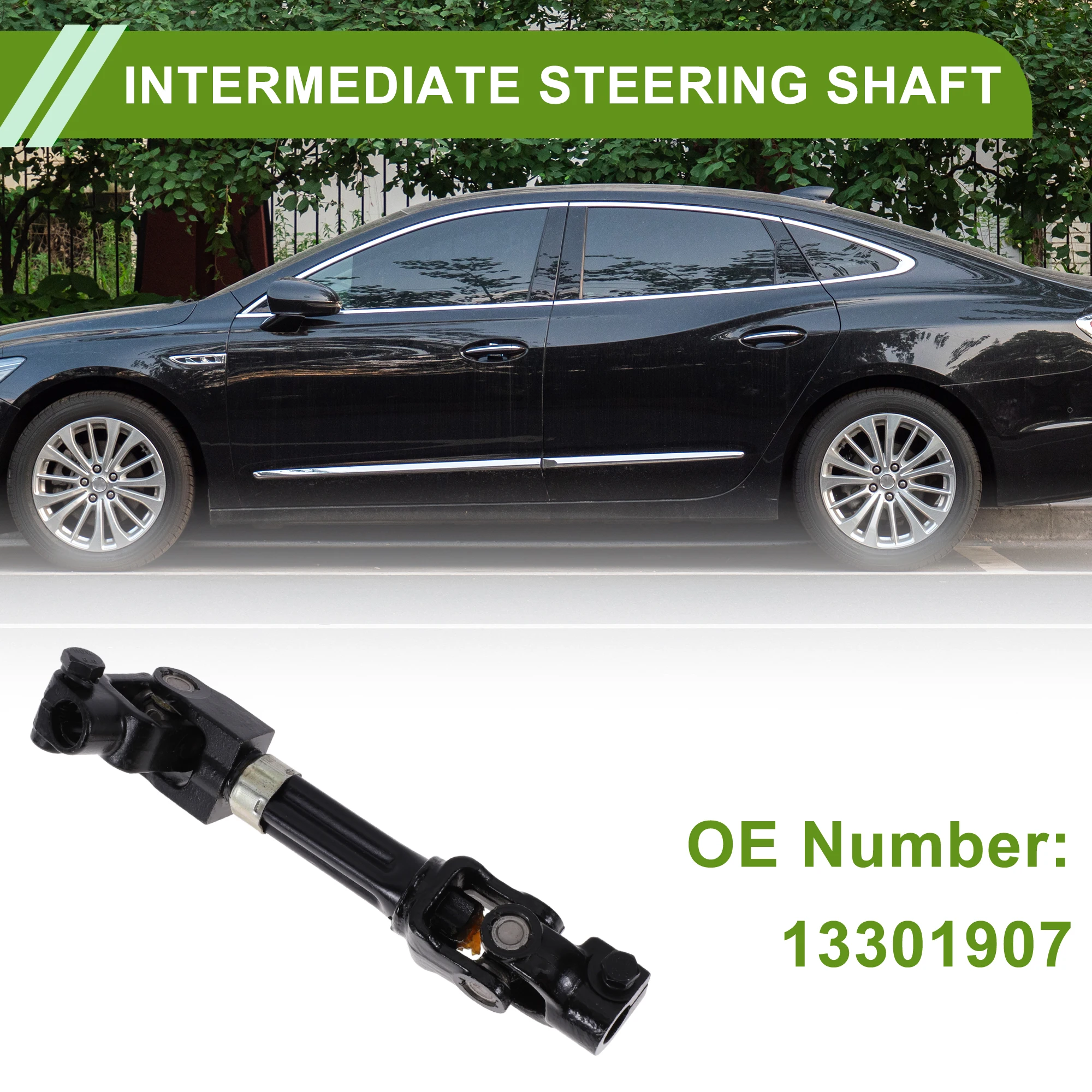 UXCELL Steering Column Shaft for Buick LaCrosse 2011-2016 No.13301907 Metal 1 Pc