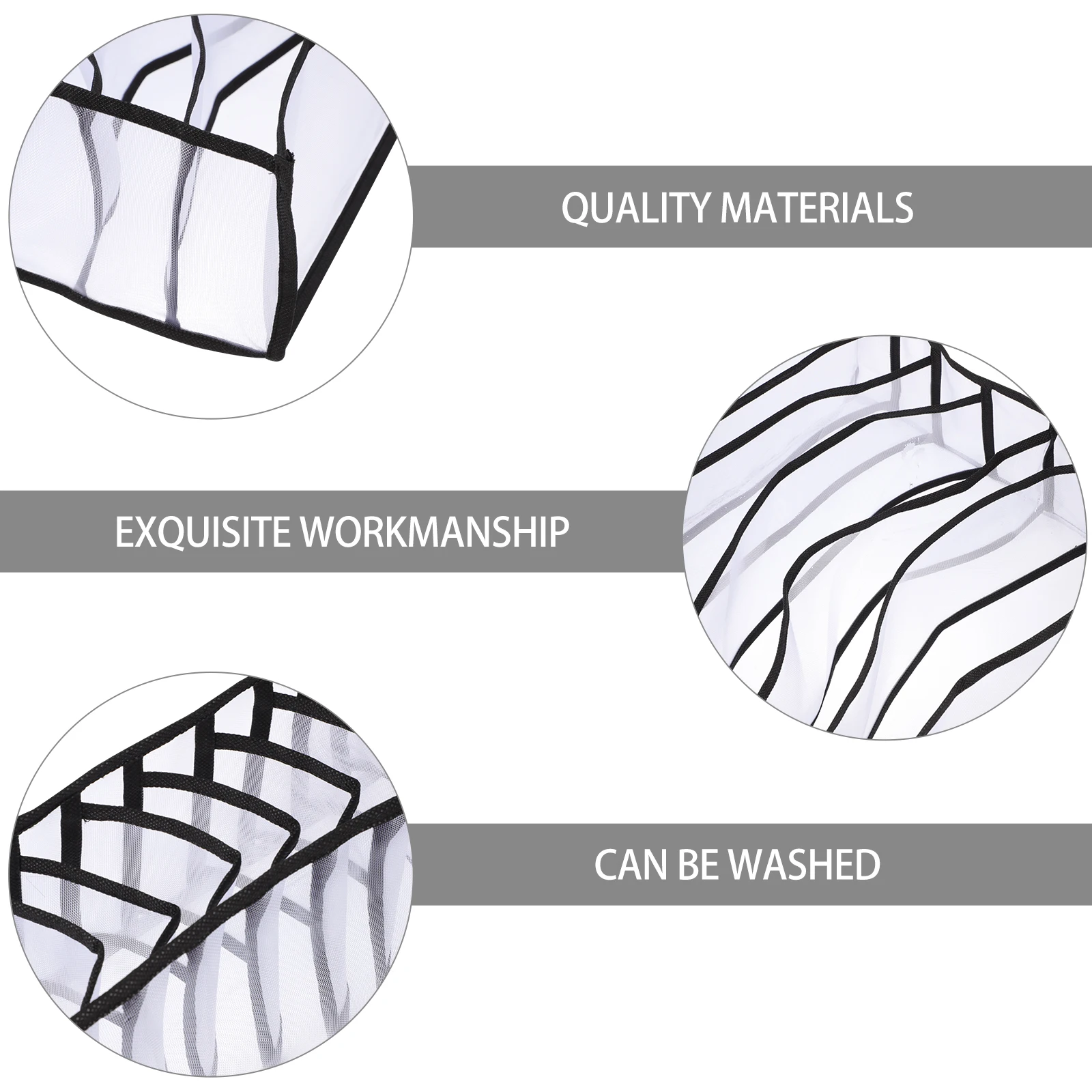

1 set Nylon Underwear Socks Storage Box Home Organization Lingerie Tray Closet Container Mesh Panties Boxes Keeper