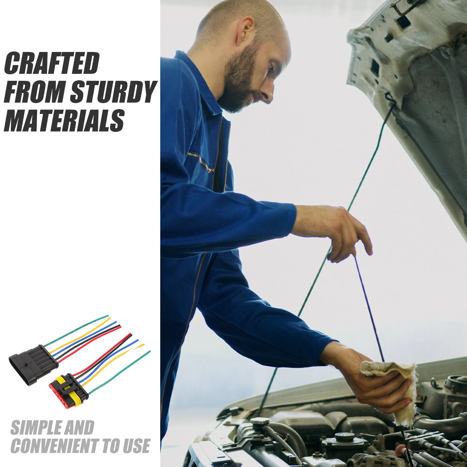 

1Set Waterproof Car 6pin Electrical Connector Male Female Wire Plug Socket Connector for Automotive 6 Pin Electrical Connectors