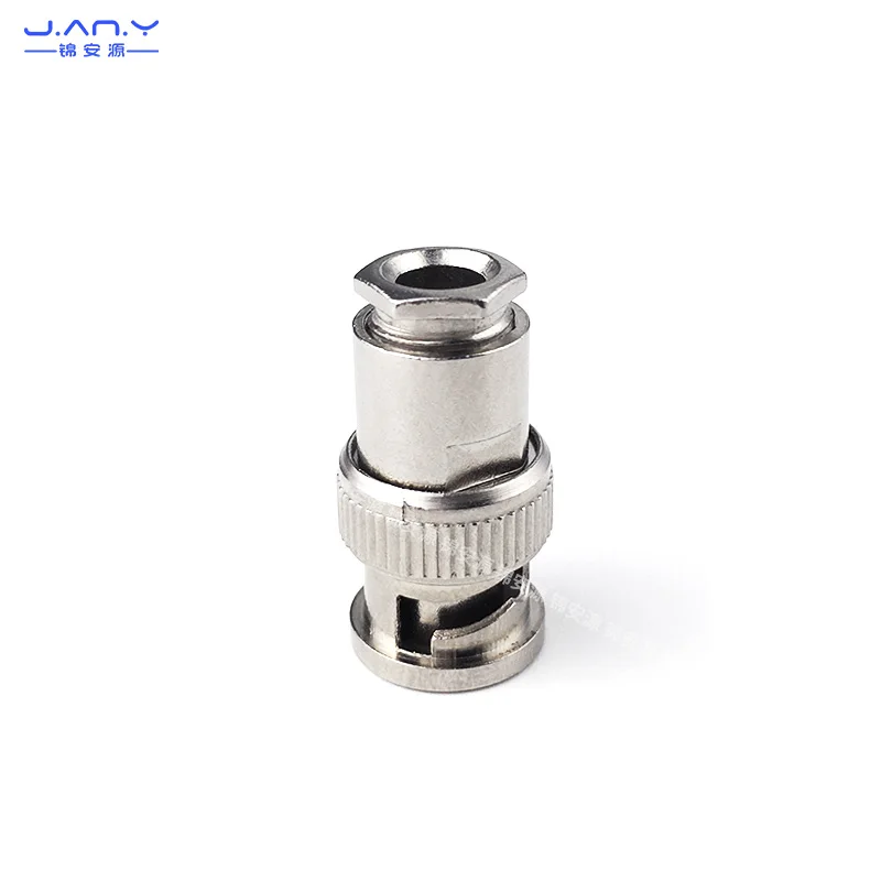 1 piece copper RG58/59/60 extruded five-piece BNC male 75-3/4/5/7 RF coaxial connector Q9 head multi-piece assembled solderless