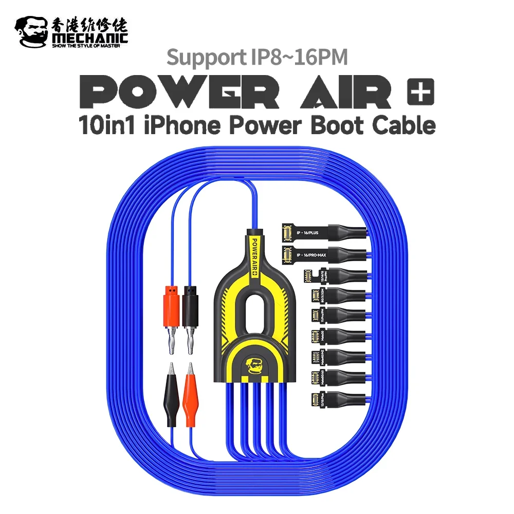 

MECHANIC POWER AIR + 10in1 Кабель запуска мощности IPhone для IPhone 8G-16PM Mate 30/40/50/60 Инструмент для тестирования и запуска мощности