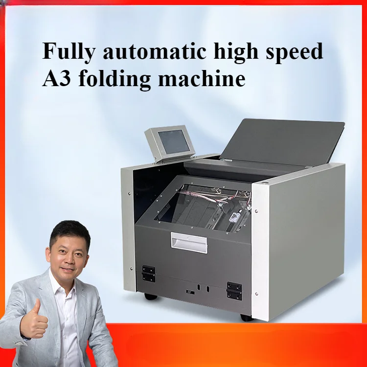 For Fully Automatic Stapling Folding Machine A3 Electric Stapling Machine Manual Saddle Stitch Flat Stapling Folding Machine