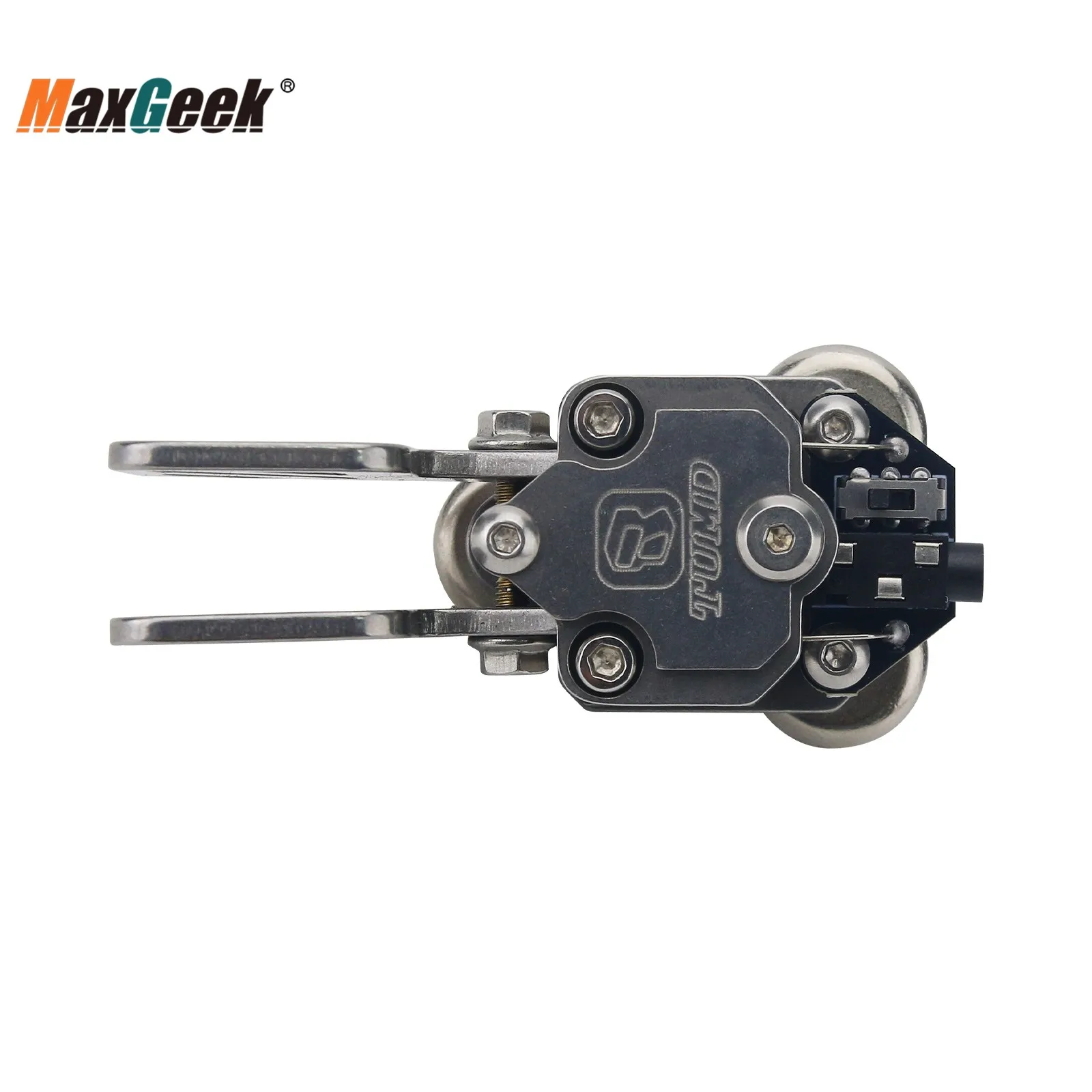 Stainless Steel CW Morse Key Portable Telegraph Key Paddle Key With Magnetic Base For Radio Users