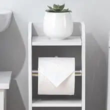 toilet paper holder with storage
