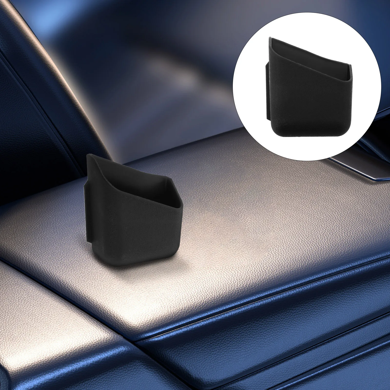 

1 Pair Car Storage Box Multifunctional Adhesive Phone Holder For Keys Cards Coins Space Saving Dashboard Organizer Rearview