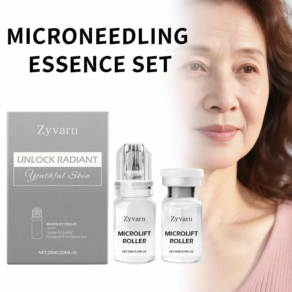 0.25mm Microneedle Serum Kit Home Facial Tool Skin Care Set Collagen Regeneration Anti Aging Reduce Fine Lines Skin Care