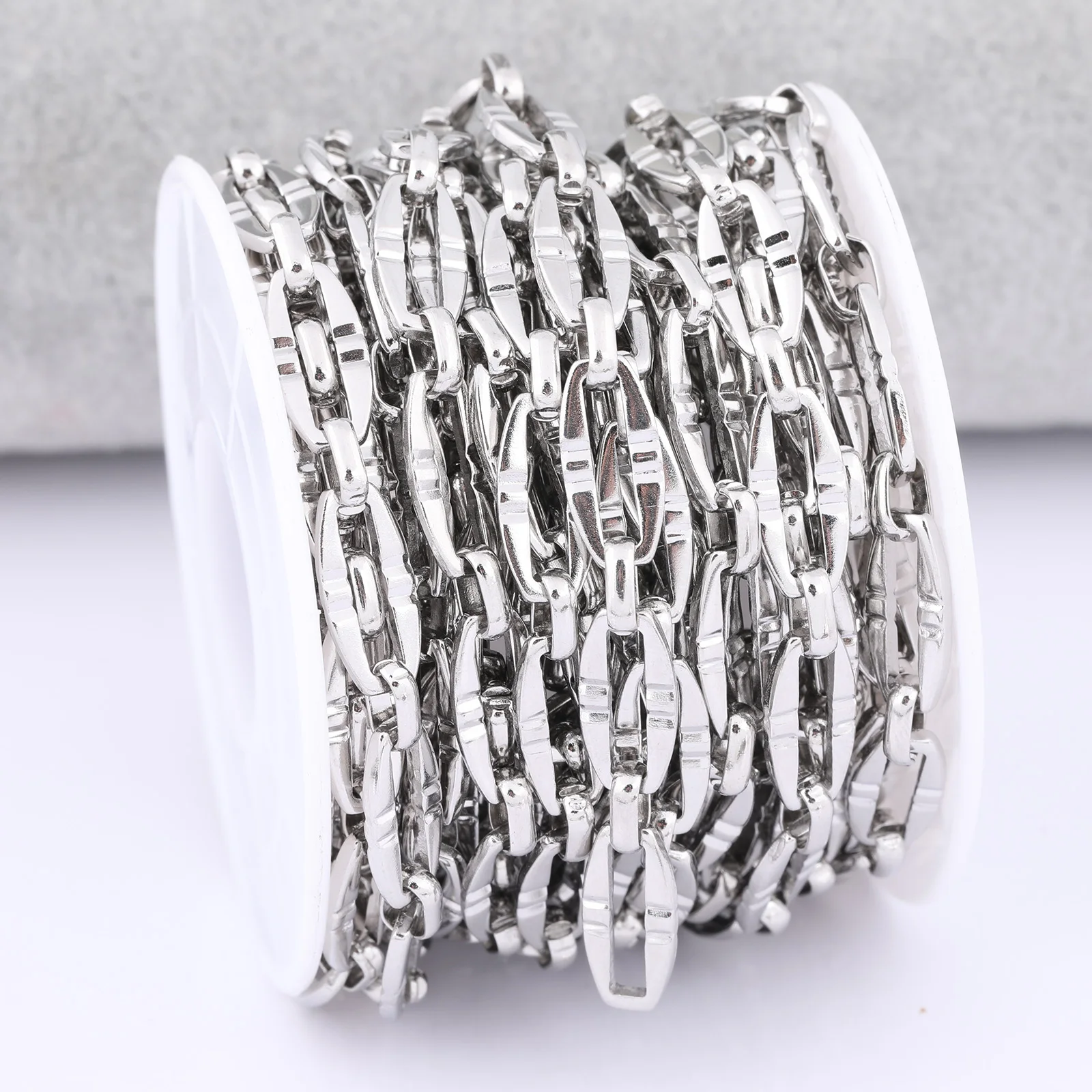 

1meter Stainless Steel 6.5x13.5mm Link Jewelry Chains For Bracelet Necklace Making Diy Findings