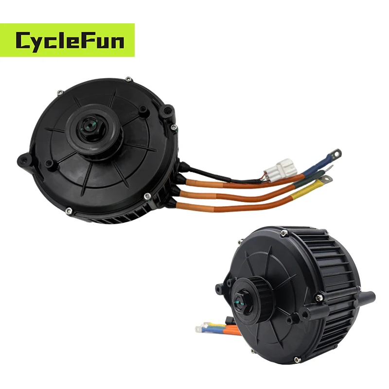 

QS165 5000W 35H 6500RPM Volt 60V 72V V2 5 Pole pairs Belt Design QS Mid-Drive Motor For Sur-ron Light Bee