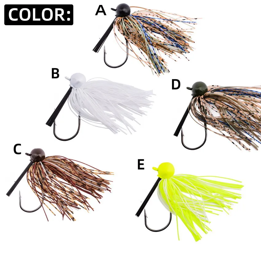1pc 7g 10g 14g 21g Weedless Skirted Bass Jig Chatter Bait Fishing Lure Chatterbait Wobbler Carp Freshwater Fishing Tackle