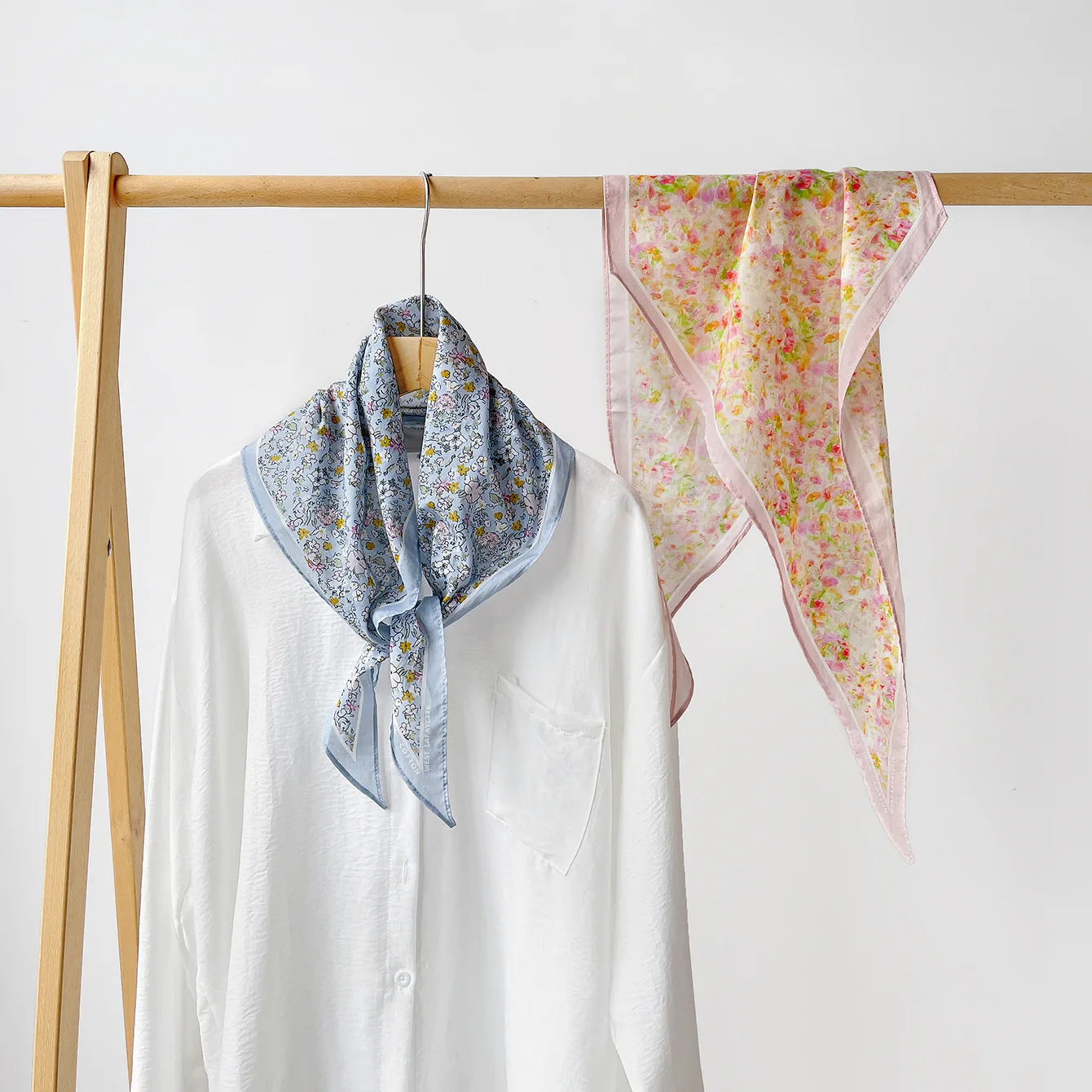 

Long Cotton Scarf Wrap Shawl Kerchief Stole Diamond Bloom Smooth Chic Wearable Ornament Gift Natural Feminine Daily Outfit Style