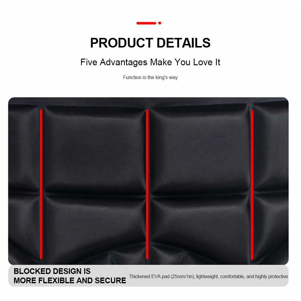 Unisex Thickened Hip Protector EVA Skiing Protector Pad Anti-Fall Butt Protection Pad Adjustable for Skating Ski Snowboard