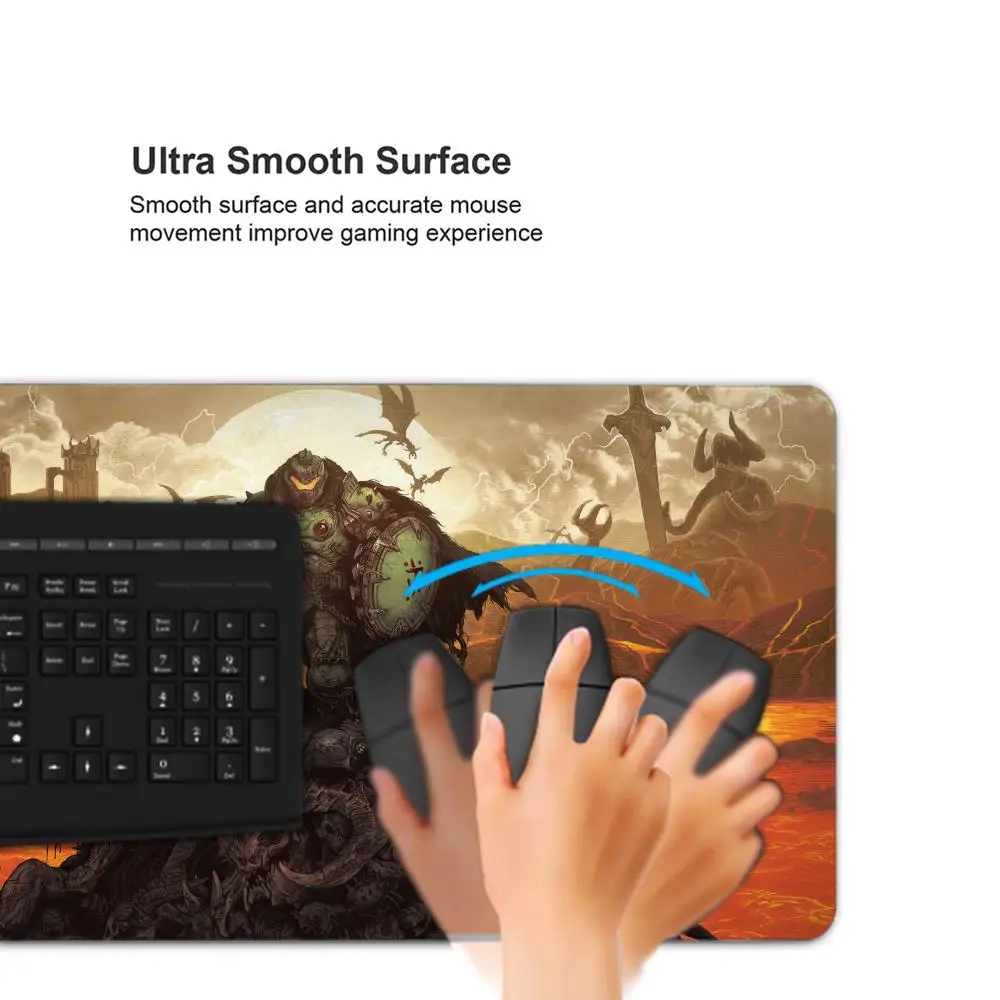 الموت العصور الداكنة لوحة الماوس اللاعبين أنيمي لعبة XXL المنزل HD مكتب الكمبيوتر الحصير اللوازم المكتبية سطح المكتب 70X30 90x40 #4