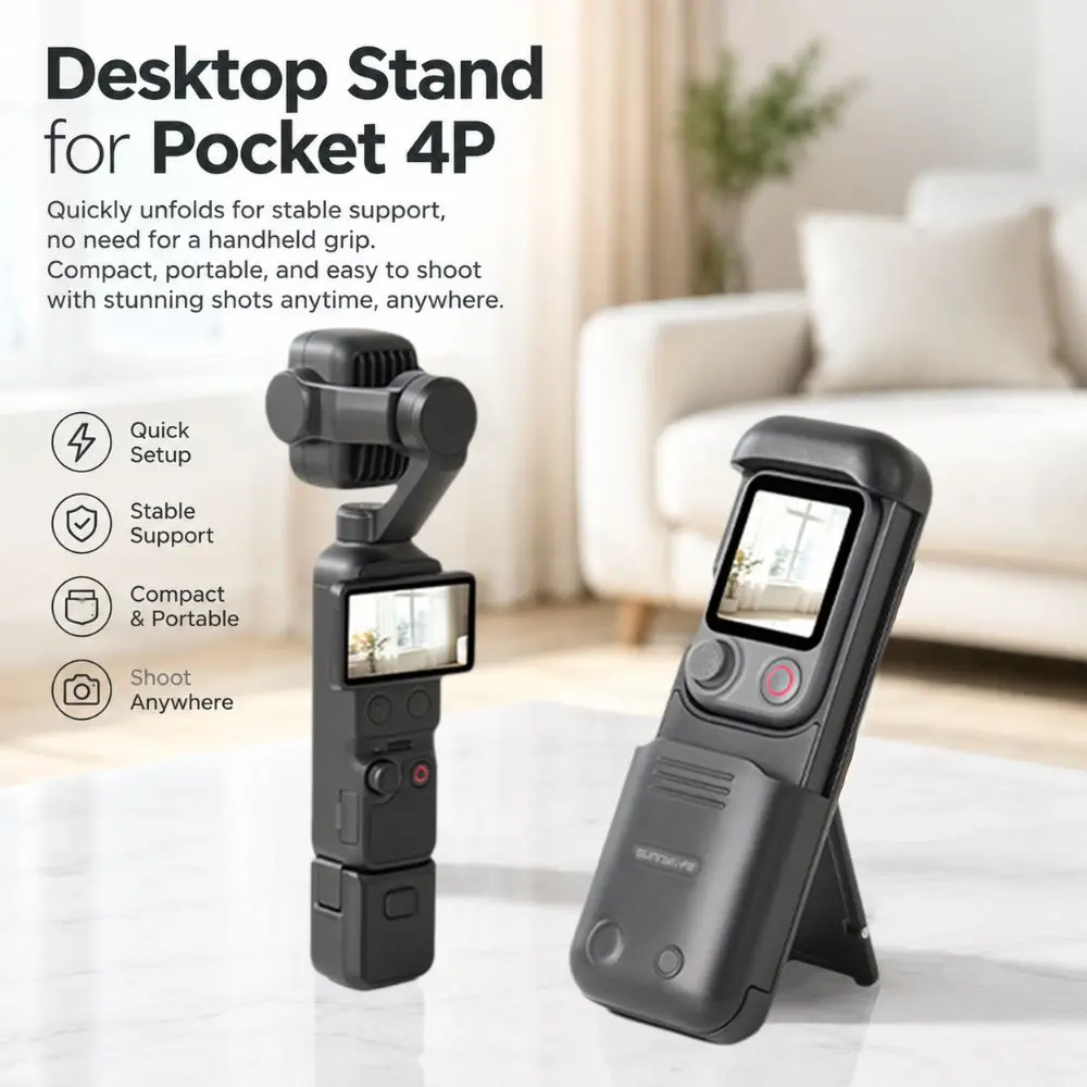 Sliding Remote Control Protective Case Plastic Shockproof FrameTap Case Portable Snap-On Viewfinder Cover for Osmo Pocket 4P