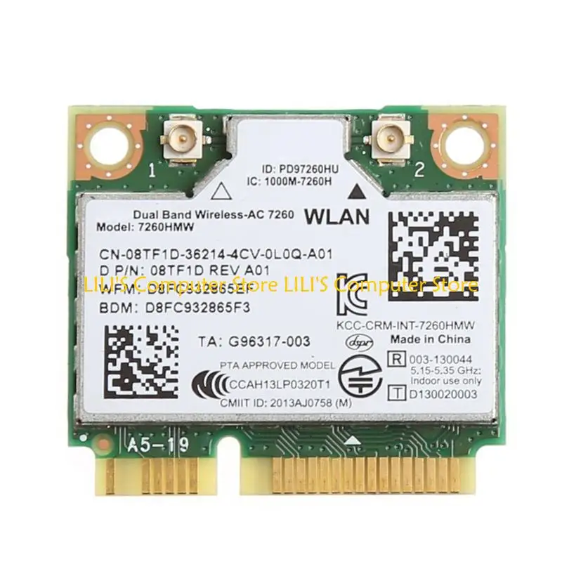

A52B Mini PCI-Express Wifi Card BluetoothV4.0 Wireless Card For Intel 7260HMW
