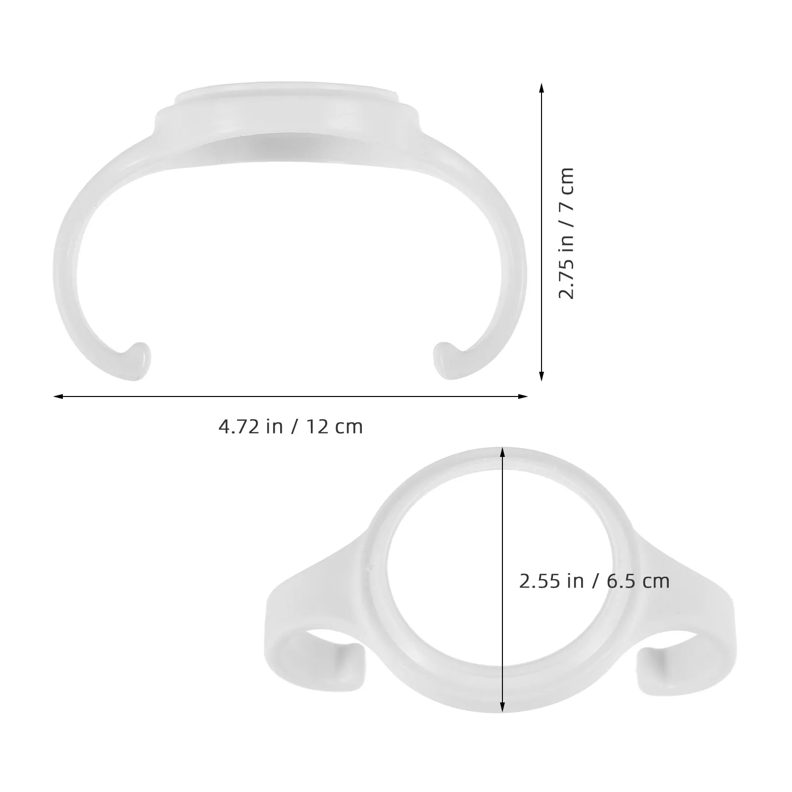 4Pcs Baby Feeder Handle Ergonomic Handles Encourage Drinking Independence Simple Design Safe PP Material Milk Bottle Accessories