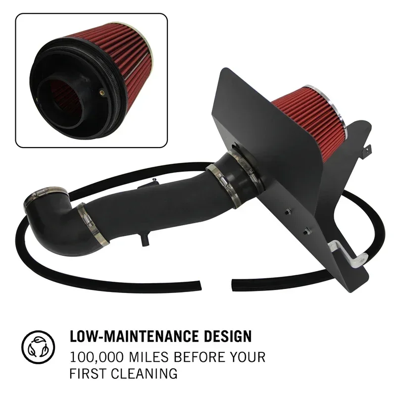 

Cold Air Intake Pipe Kit & Air Filter Fits for 2012-2015 Chevrolet Camaro 3.6L V6 Engine