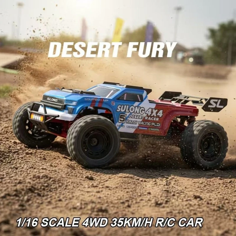 

Sulong Lightning Beast Высокоскоростной масштаб 1/16 4x4 RC Автомобиль с дистанционным управлением Большая мощность Новый 2025 Игрушка для мальчиков Модель автомобиля с двойным корпусом