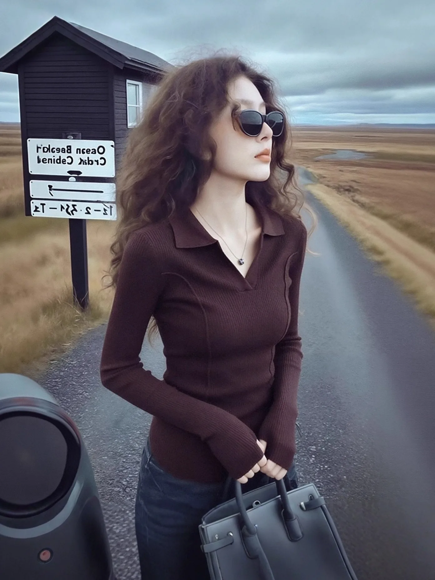 

Карамельный вязаный джемпер с V-образным вырезом для женщин, облегающий, осенне-зимний, больших размеров, модный, повседневный, удобный, из полиэфирного волокна