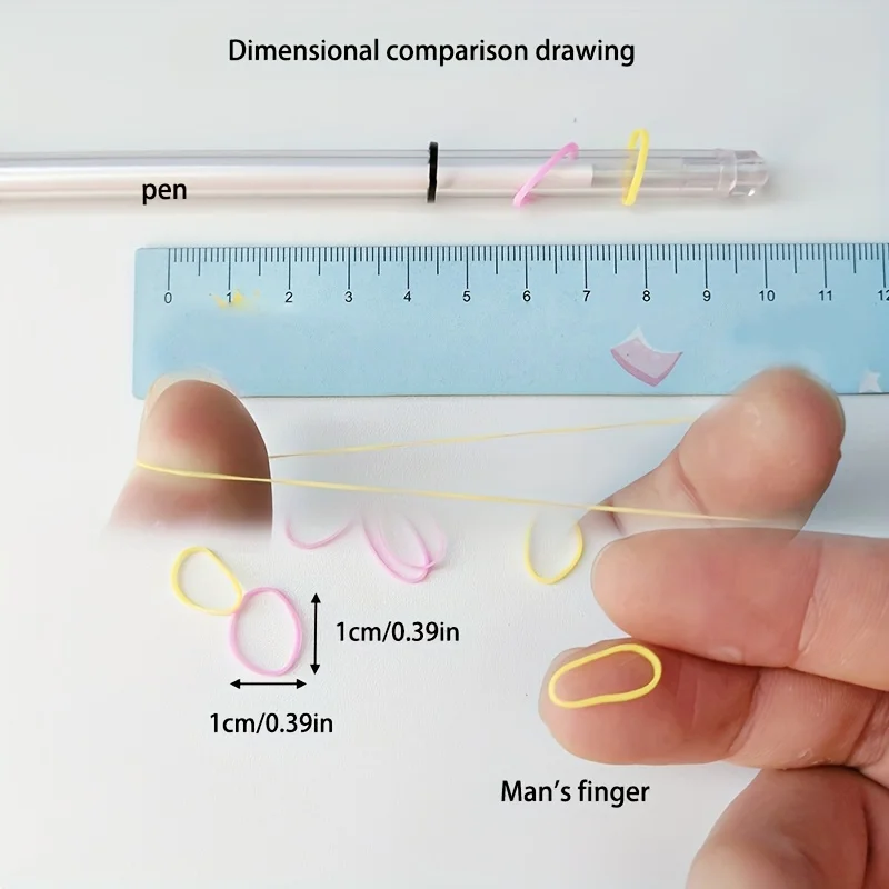 1500 قطعة من أربطة الشعر المرنة الصغيرة - ألوان الباستيل والنابضة بالحياة (وردي، أزرق، أخضر، أصفر، برتقالي، أحمر، أرجواني، أسود، أبيض) #4