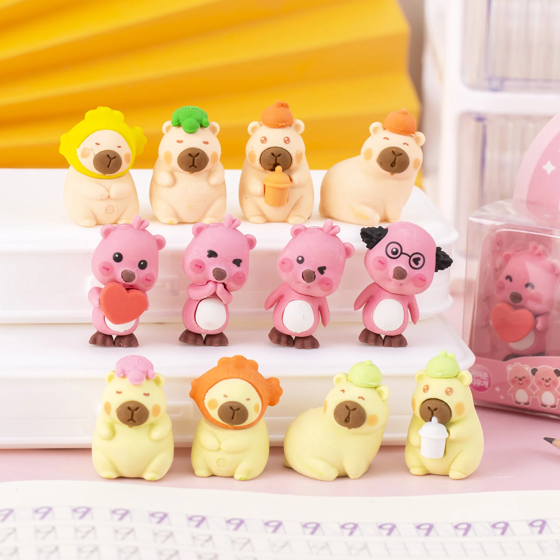 4 шт./коробка, детский ластик-пазл