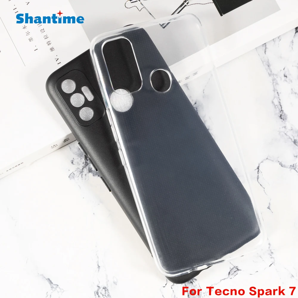 For Tecno Spark 7 Gel Pudding Silicone Phone Protective Back Shell For Tecno Spark 7T Soft TPU Case