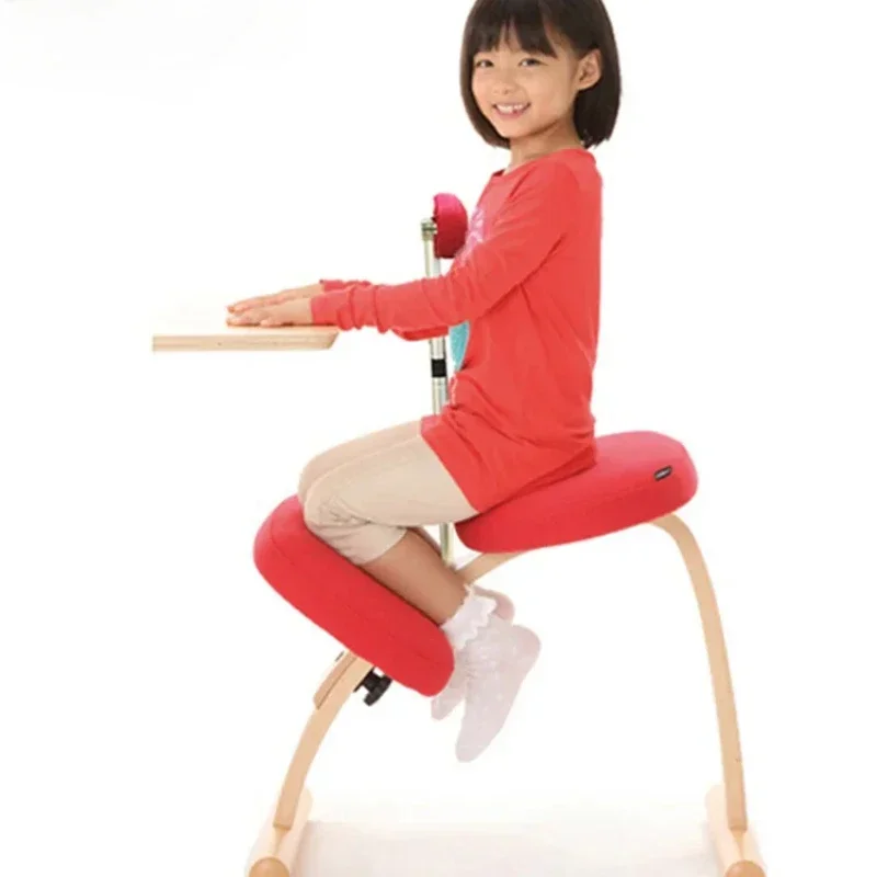 With High Rebound Sponge Cushion Ergonomic Lift Seat Children's Study Kneeling Office，UVR-Home Computer Chair