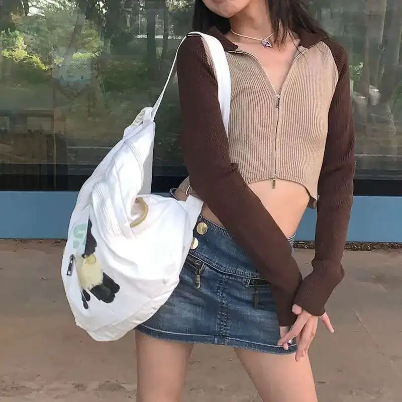 كارتون لامب طباعة الترفيه المدرسية على ظهره حقيبة الكتف طالب مراهق 1971 ضرب