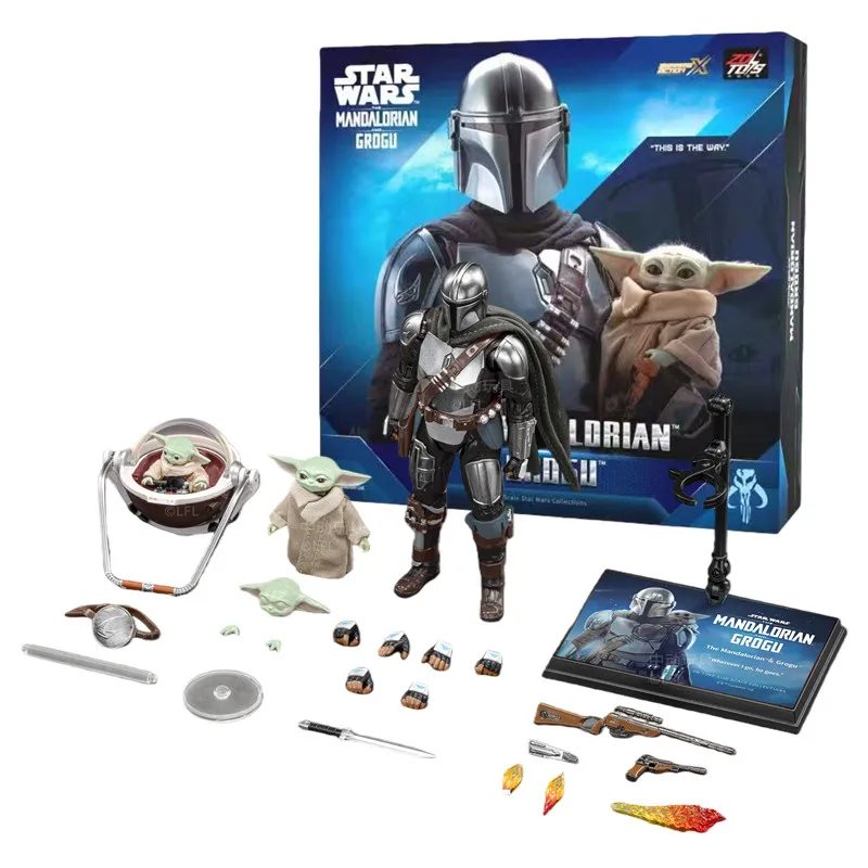 ZD Toys 1:10 Star Wars Figure Darth Vader Luke Skywalker Stormtrooper Grogu Baby Yoda Mandalorians Action Figures Kids Toy view 2