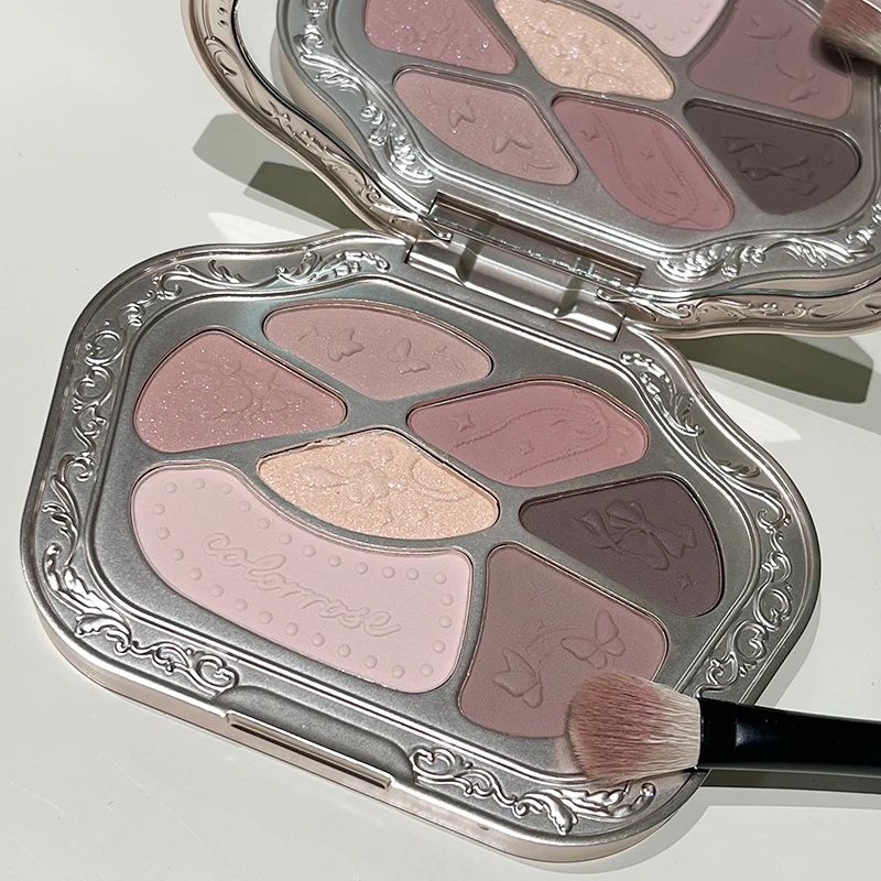 Colorrose Seven-color Eyeshadow Palette Gentle Daily Makeup Sparkling Eyeshadow Smooth Fine Original Make-up Cosmetics Beauty