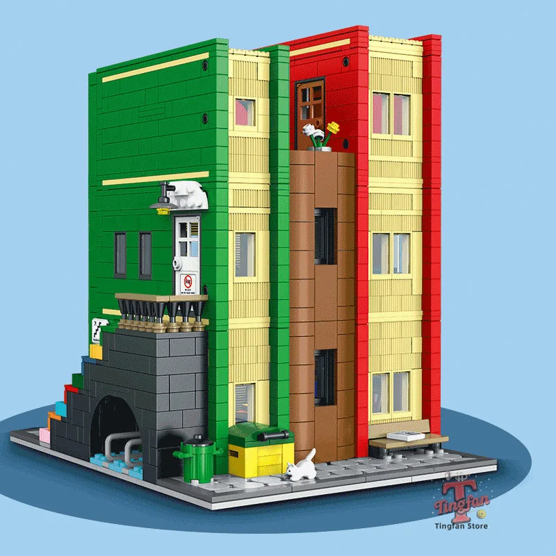 Creative Cities Library Buildings Blocks Bricks Model MOC Modular Desktop Ornament Street View Architecture Toy for Adults Gifts