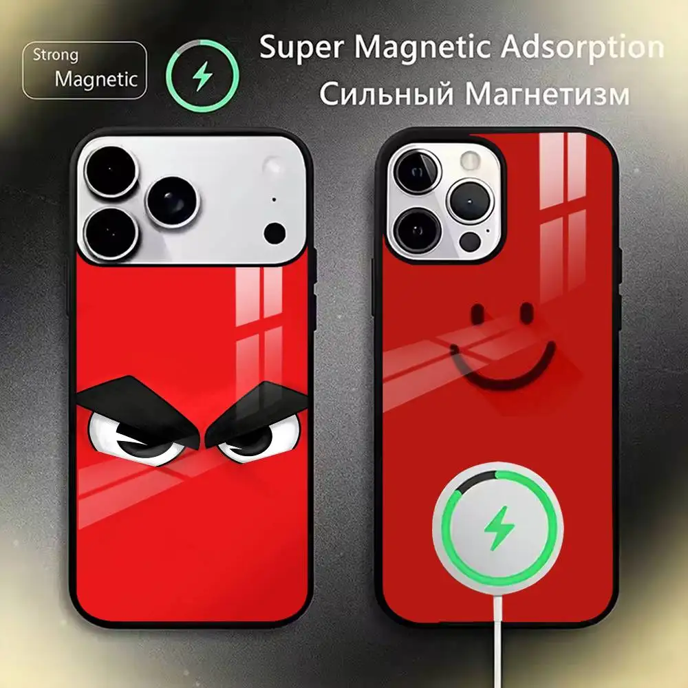 Cool Angry Eyes Red  Phone Case For iPhone17,16,15,14,13,12,11 Plus,Pro Magnetic with Magsafe Wireless Charging