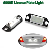 2PCS LED Car License Number Plate Light Car Rear LED SMD License Number Plate Light Lamp for Ford Focus 2 MK2 2003-2008 C-MAX