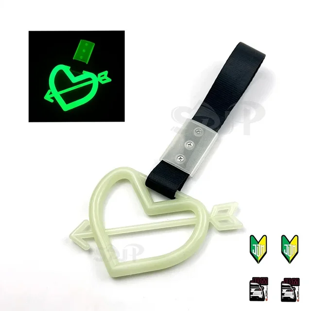 JDM Train Bus Handle Tsurikawa 1Pcs New Cupid's Arrow Ring Tyling Drift Charm Strap Drift TOPJDM Auto Car Strap