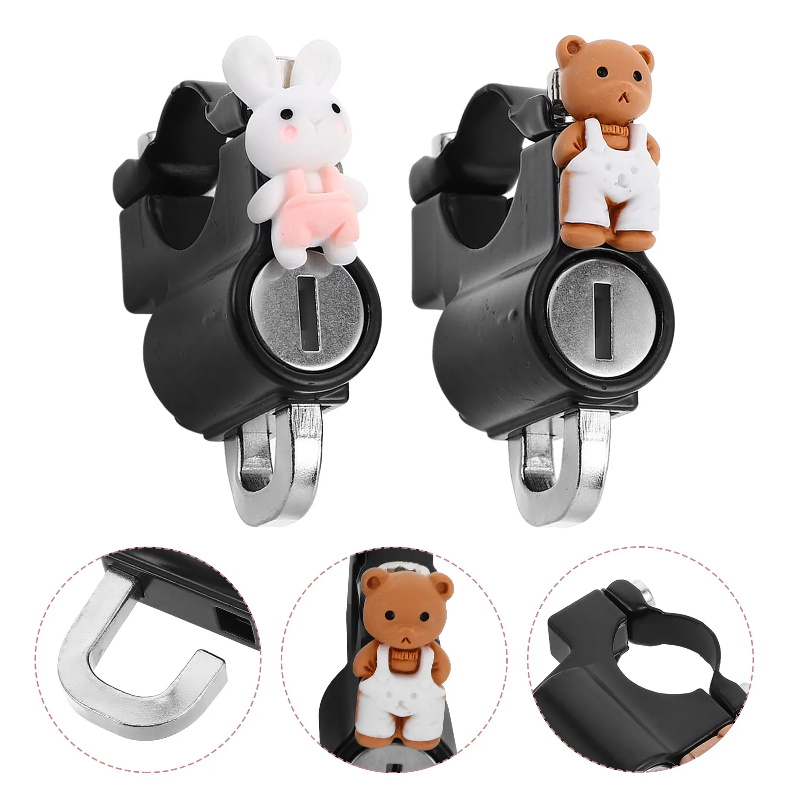 

Универсальный мотоциклетный замок повышенной прочности, противоугонный замок для электровелосипедов и скутеров, надежный крючковой замок для седельных сумок, винтовой замок