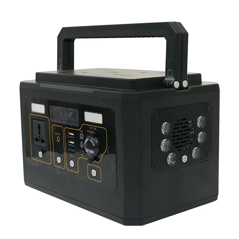 Portable 500W High Power MPPT Outdoor Mobile Power Supply for Camping Car Charging Emergency Energy Storage 220V Stall Charging