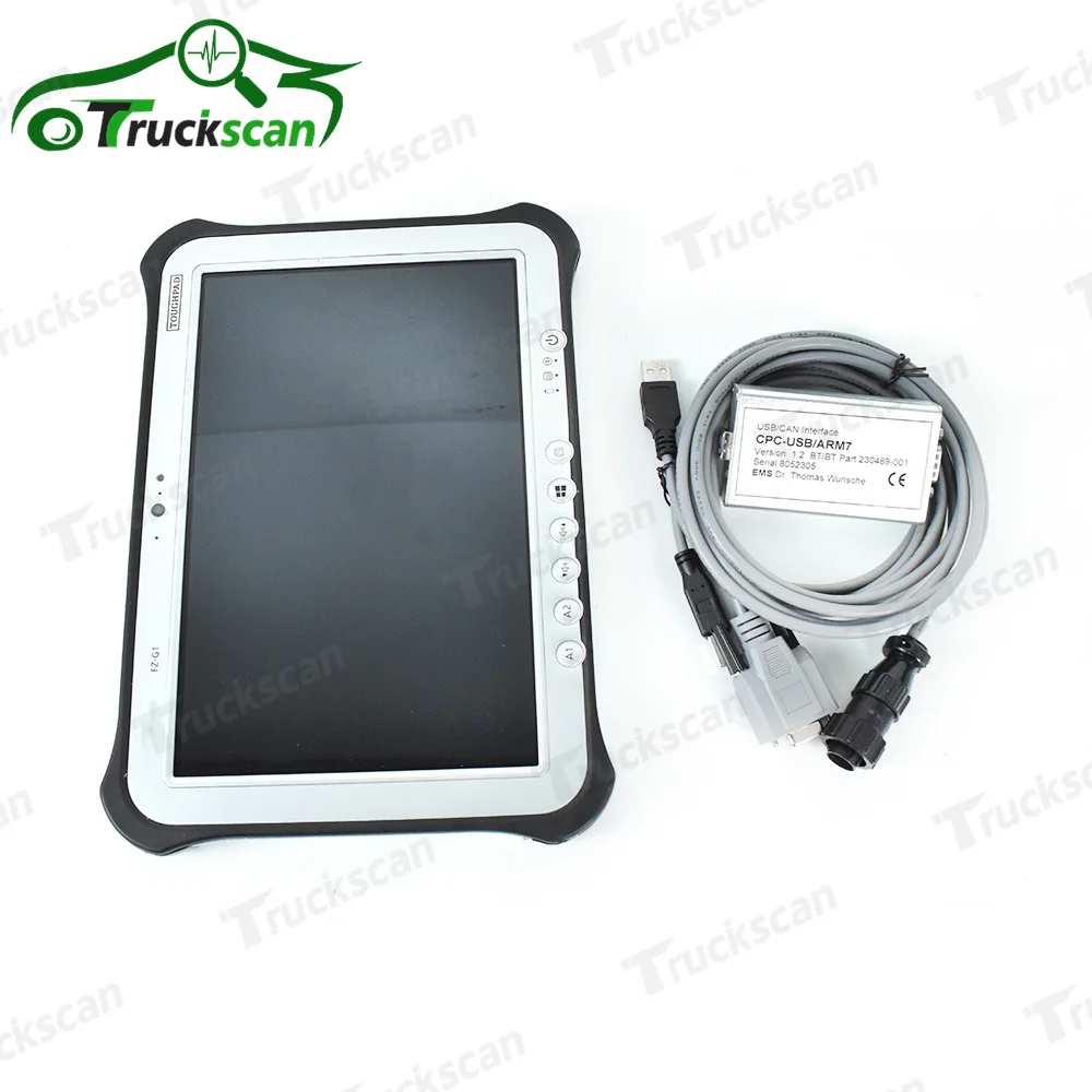 Ready to use FZ G1 Tablet+Forklift Full Kit Forklift For Toyota Bt Truckcom Auto Scanner Usb Can Interface Truck Diagnostic Tool